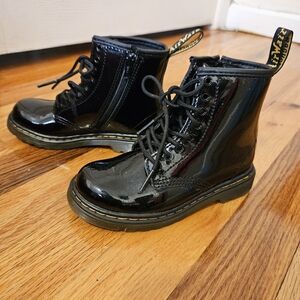 Kids Dr Marten Boots. Black. Size US 10.